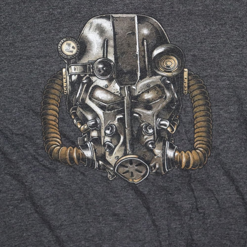 Fallout Power armor Helmet Gamer shirt Small